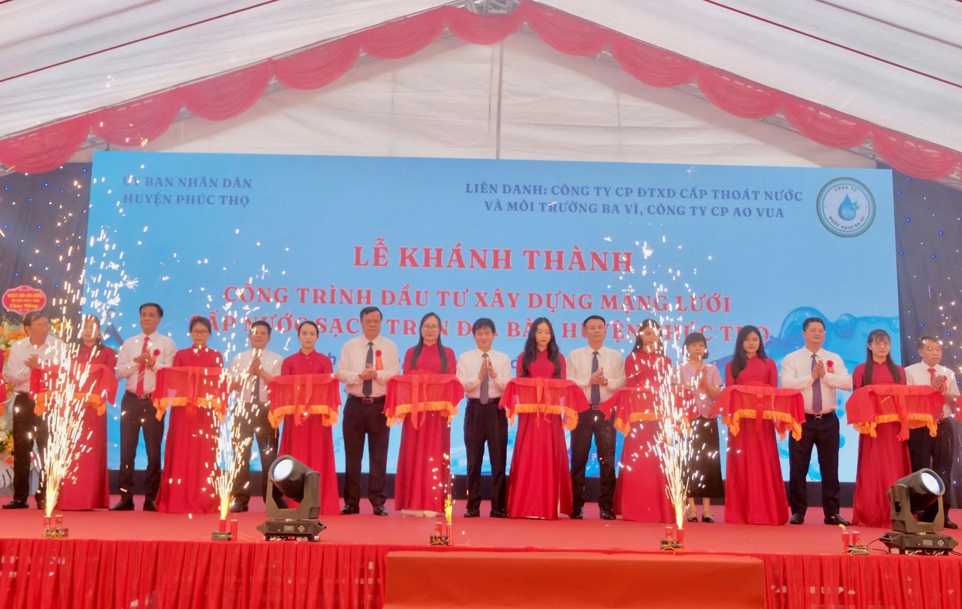 Khánh thành công trình cấp nước sạch cho 9 xã thuộc huyện Phúc Thọ